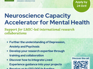 Nova oportunidade de financiamento da IBRO: Neuroscience Capacity Accelerator for Mental Health